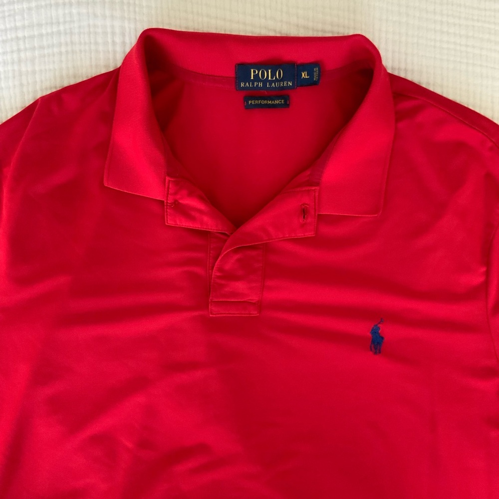 Polo by Ralph Lauren Men's Bright Red Polo Shirt